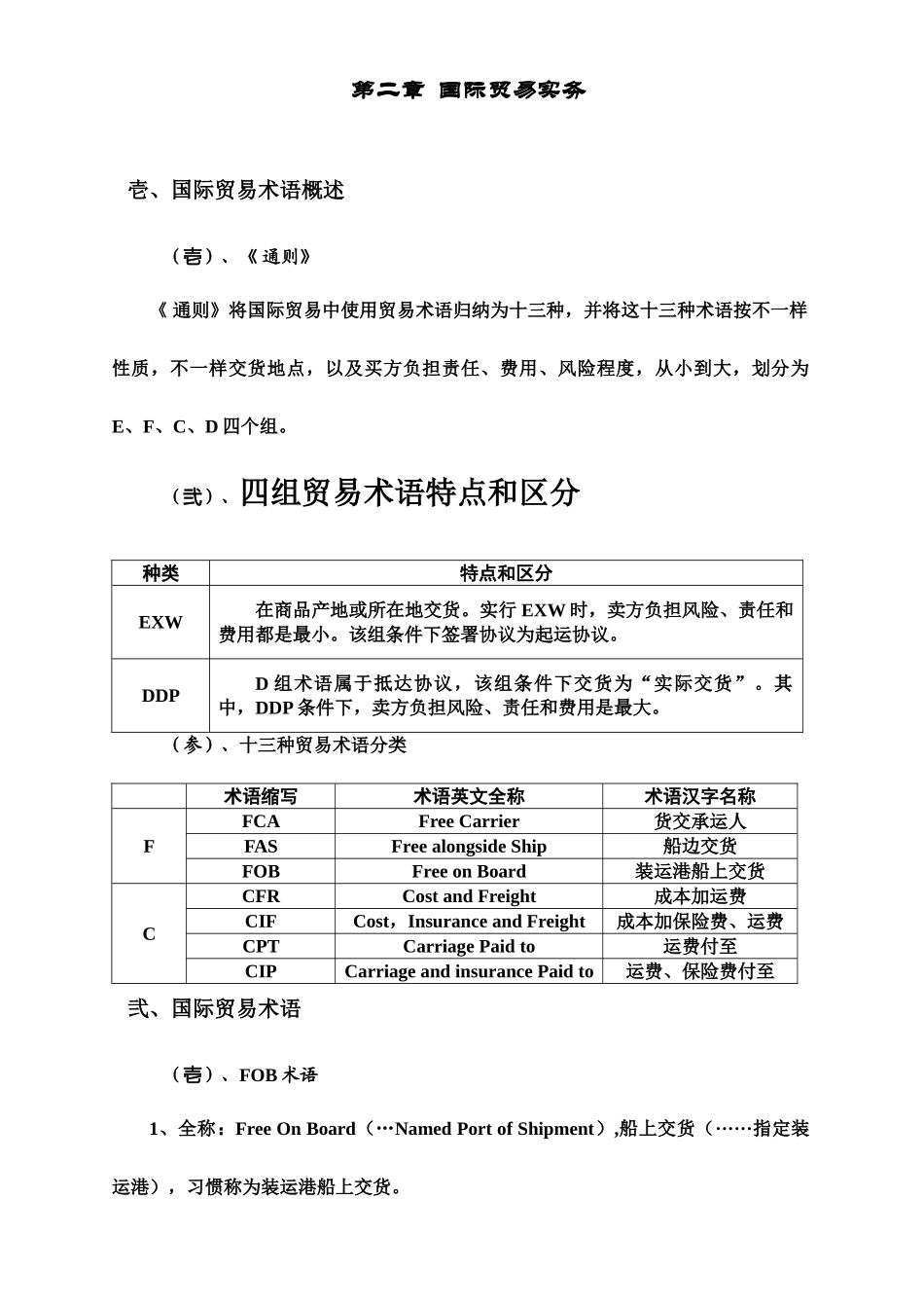国际货运代理实务知识点总结_第3页