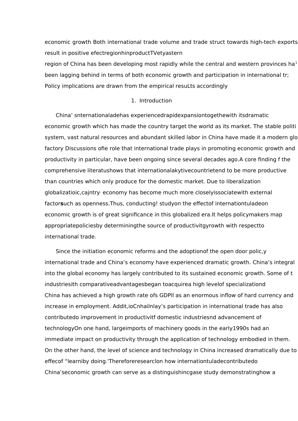国际贸易及其对中国经济增长的影响外文翻译_第2页