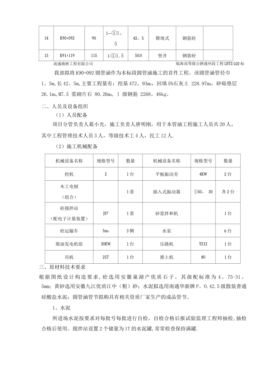 圆管涵首件工程施工技术方案_第3页