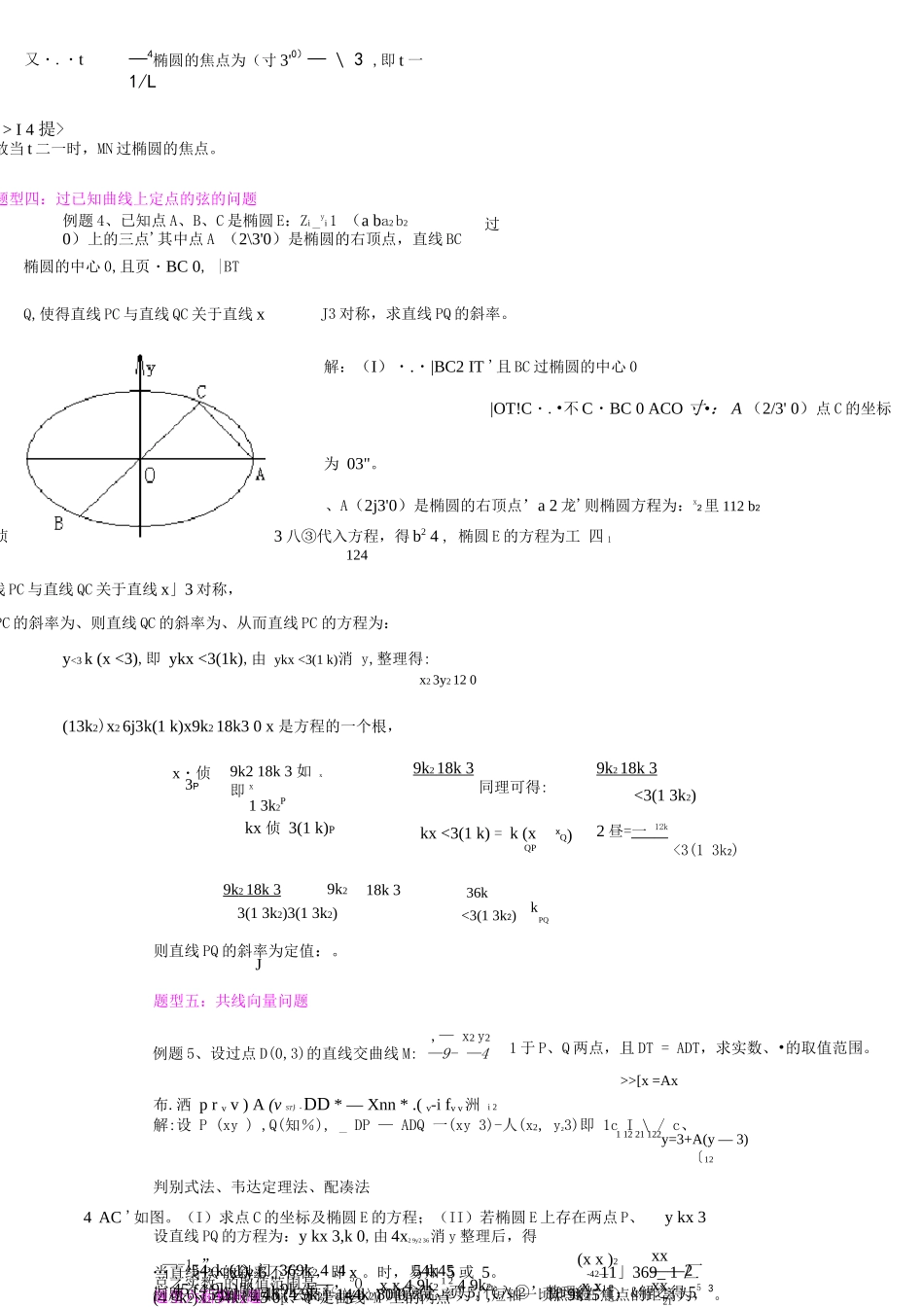 圆锥曲线题型总结_第3页