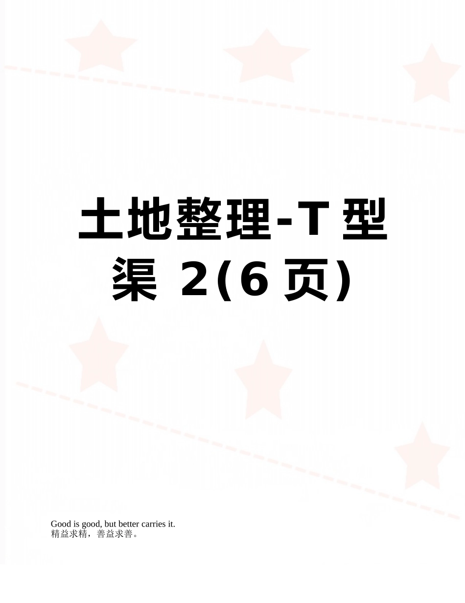 土地整理-T型渠-2_第1页