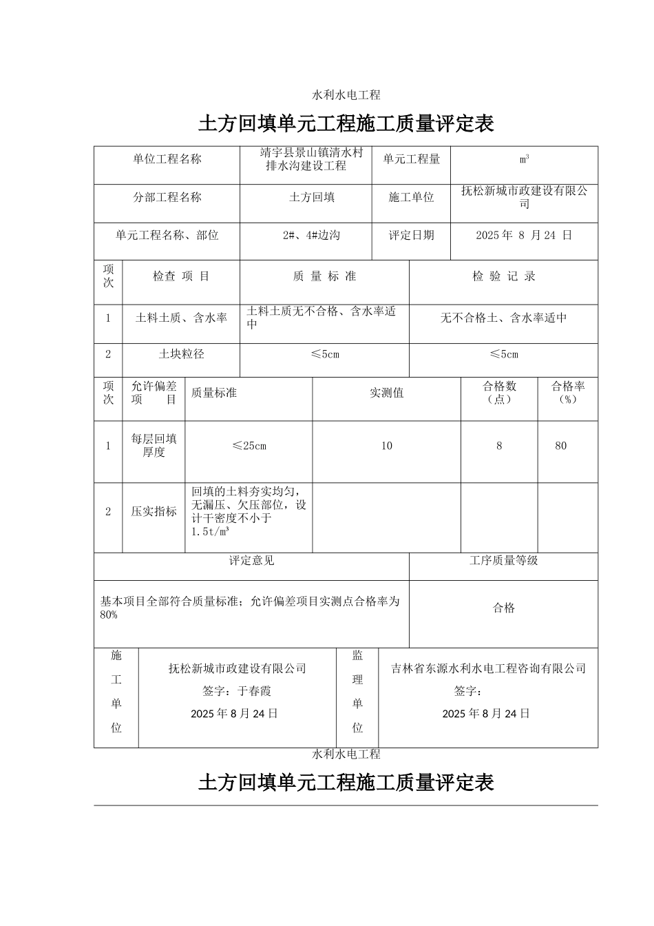 土方回填质量评定表_第2页