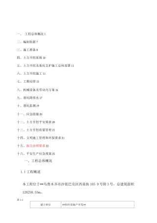 土方开挖-专项施工方案专家论证-改