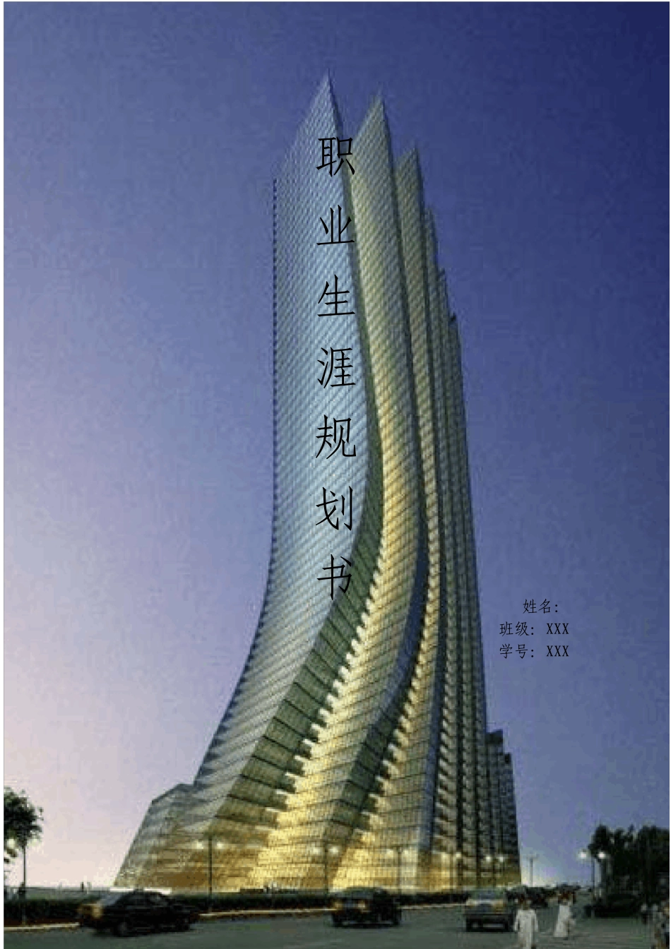 土木工程职业生涯规划_第1页