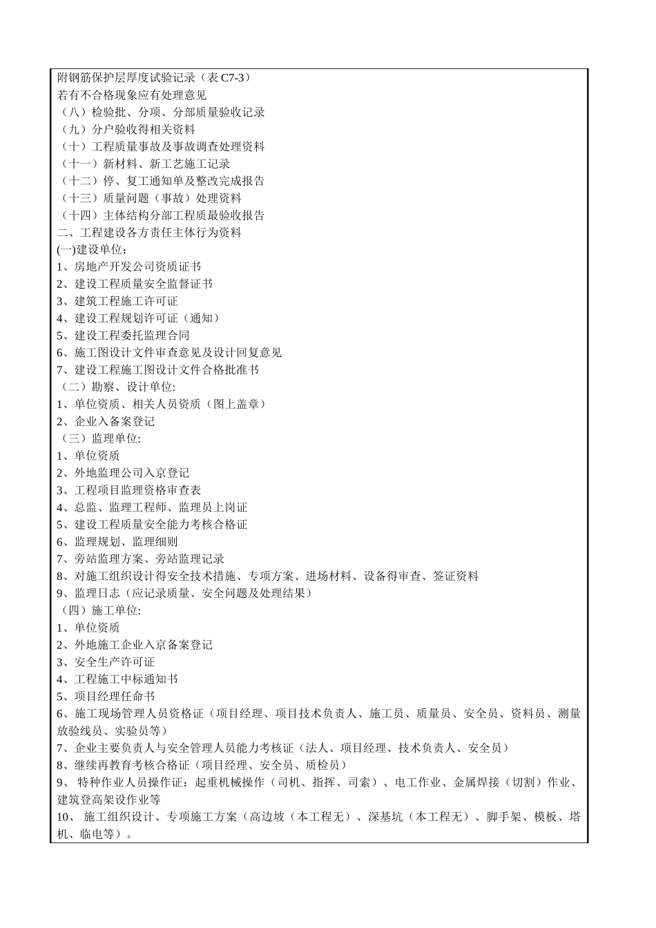 地下车库主体验收准备技术交底_第2页