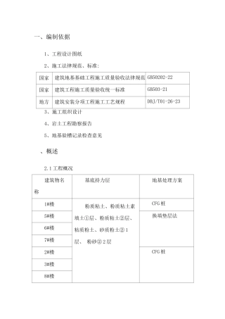 地基换填处理方案