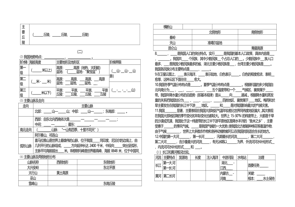 地理中考自我检查_第3页