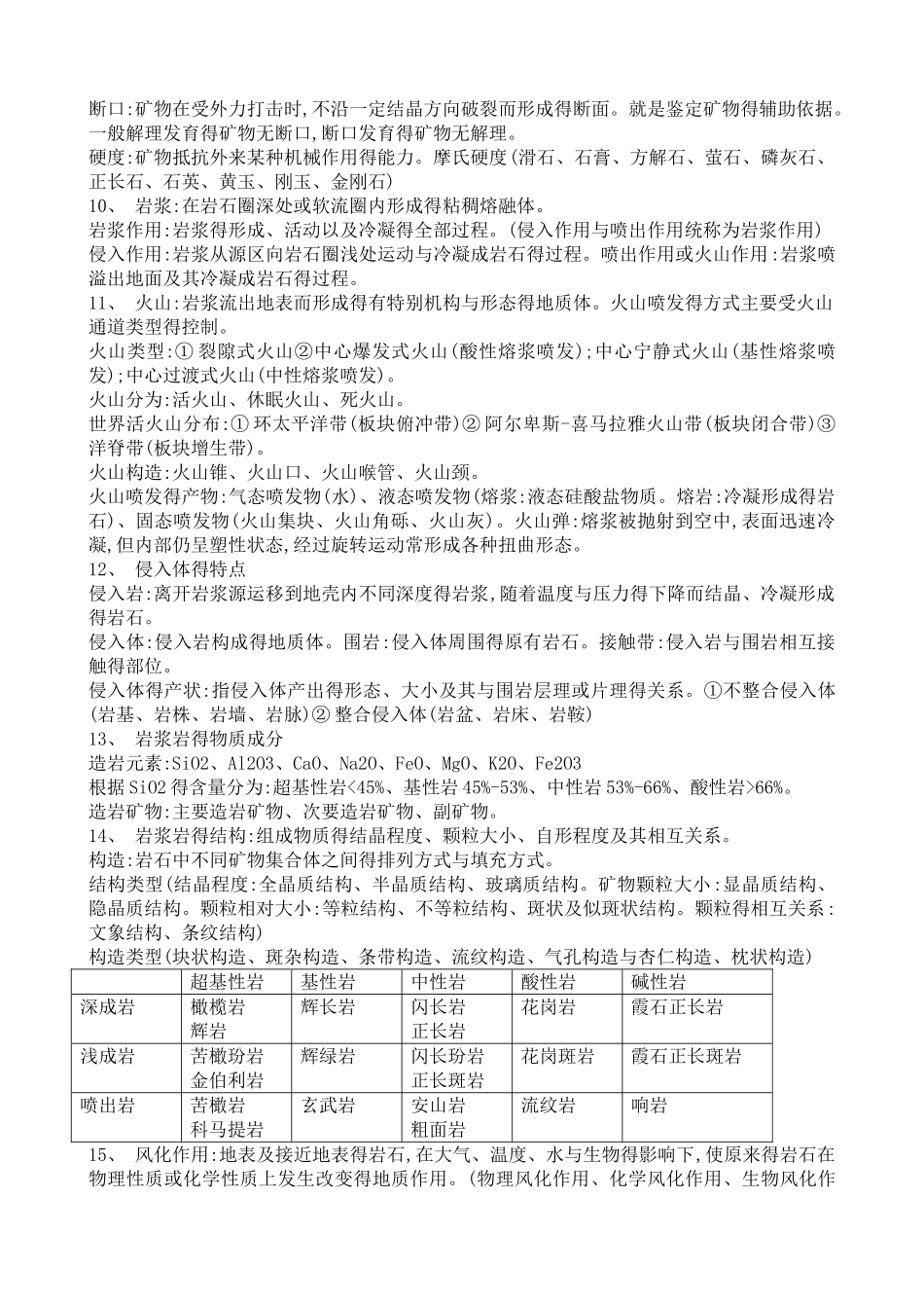 地质学概论复习重点_第3页