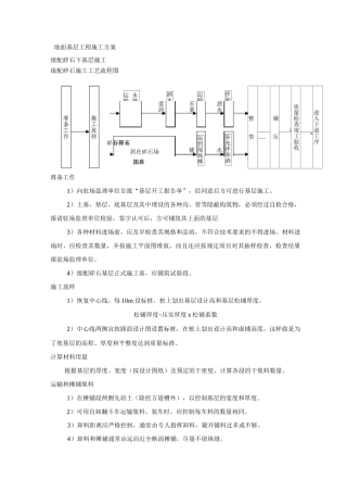 地面基层工程施工方案
