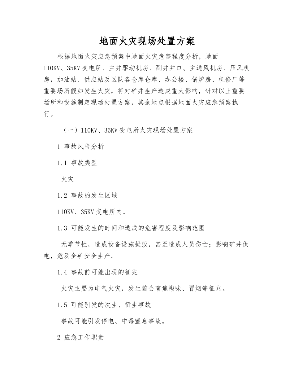 地面火灾现场处置方案_第2页
