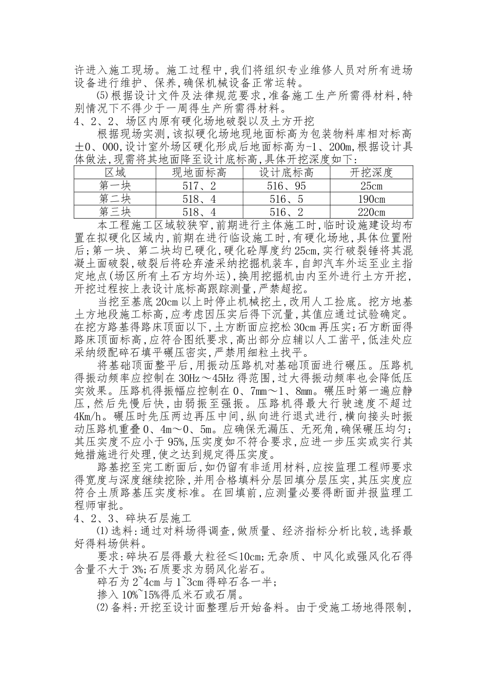 场地硬化施工方案汇总_第3页