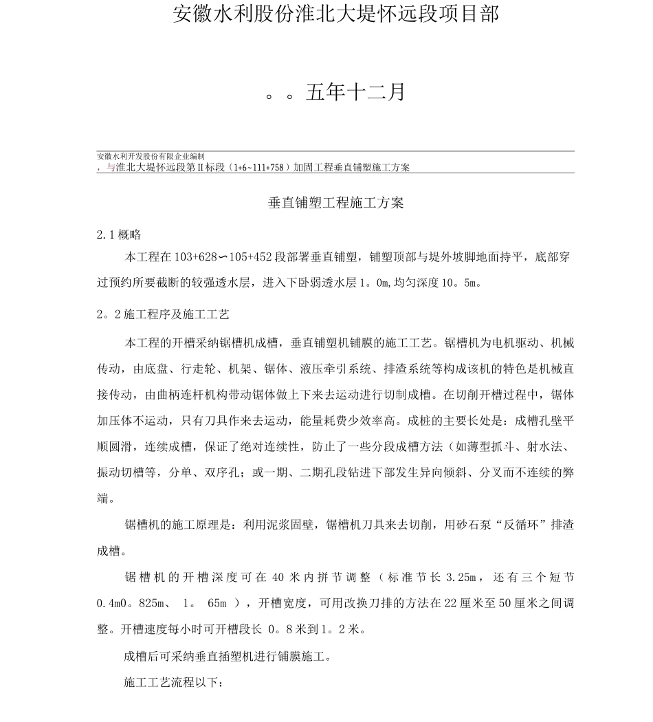 垂直铺塑工程施工方案_第2页