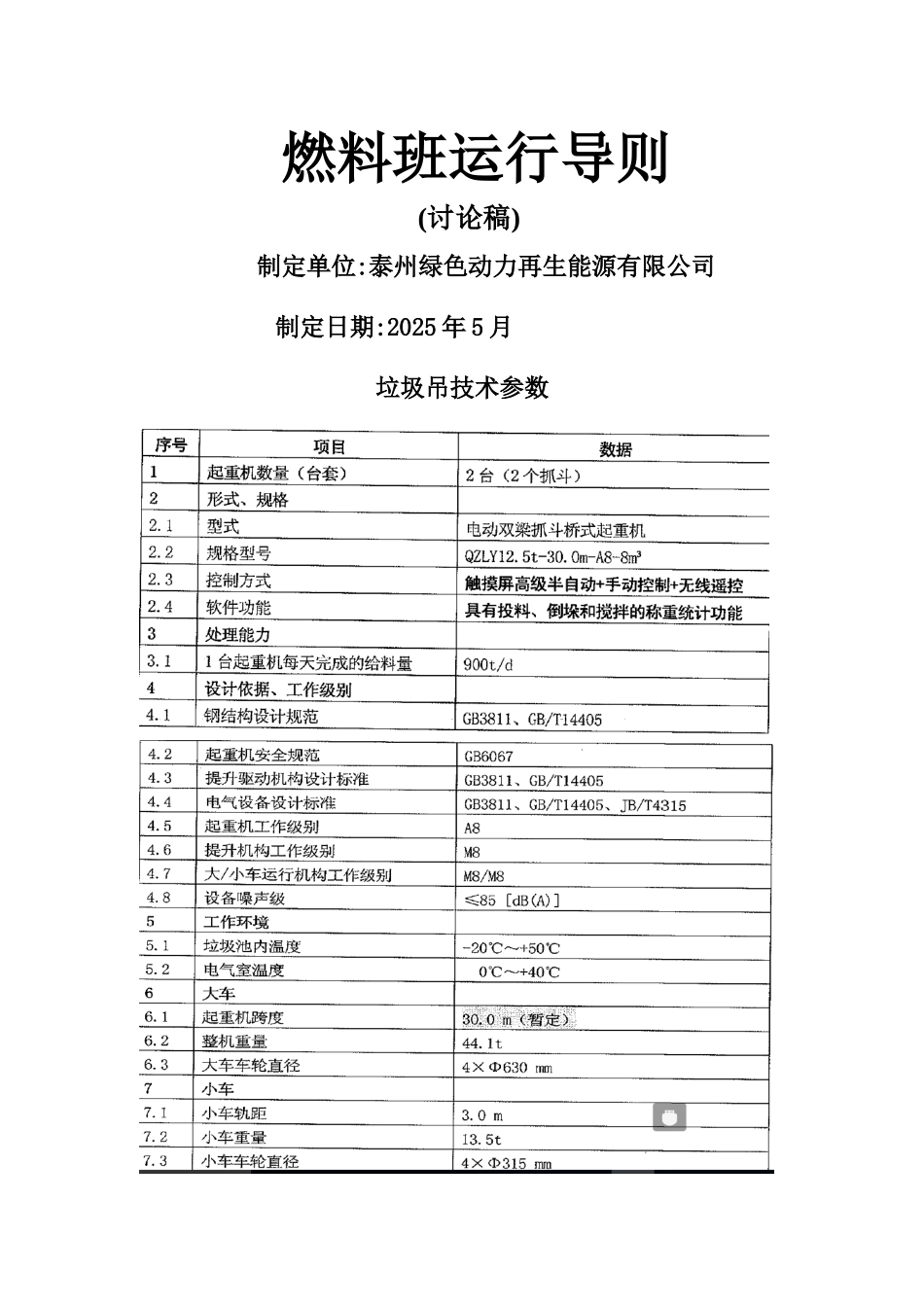垃圾吊运行导则_第1页