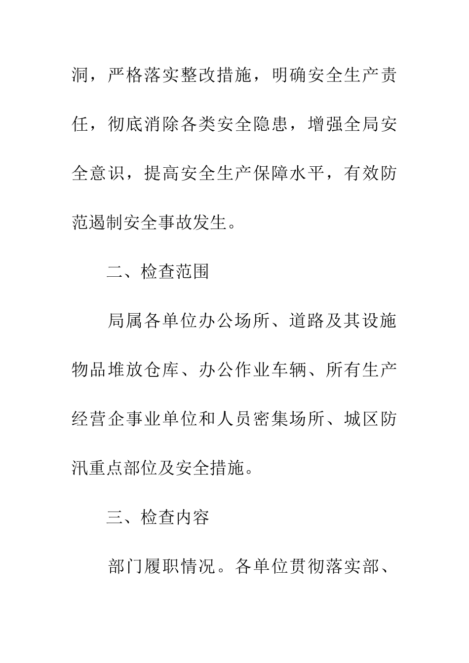 城管局安全生产大检查工作方案_第2页