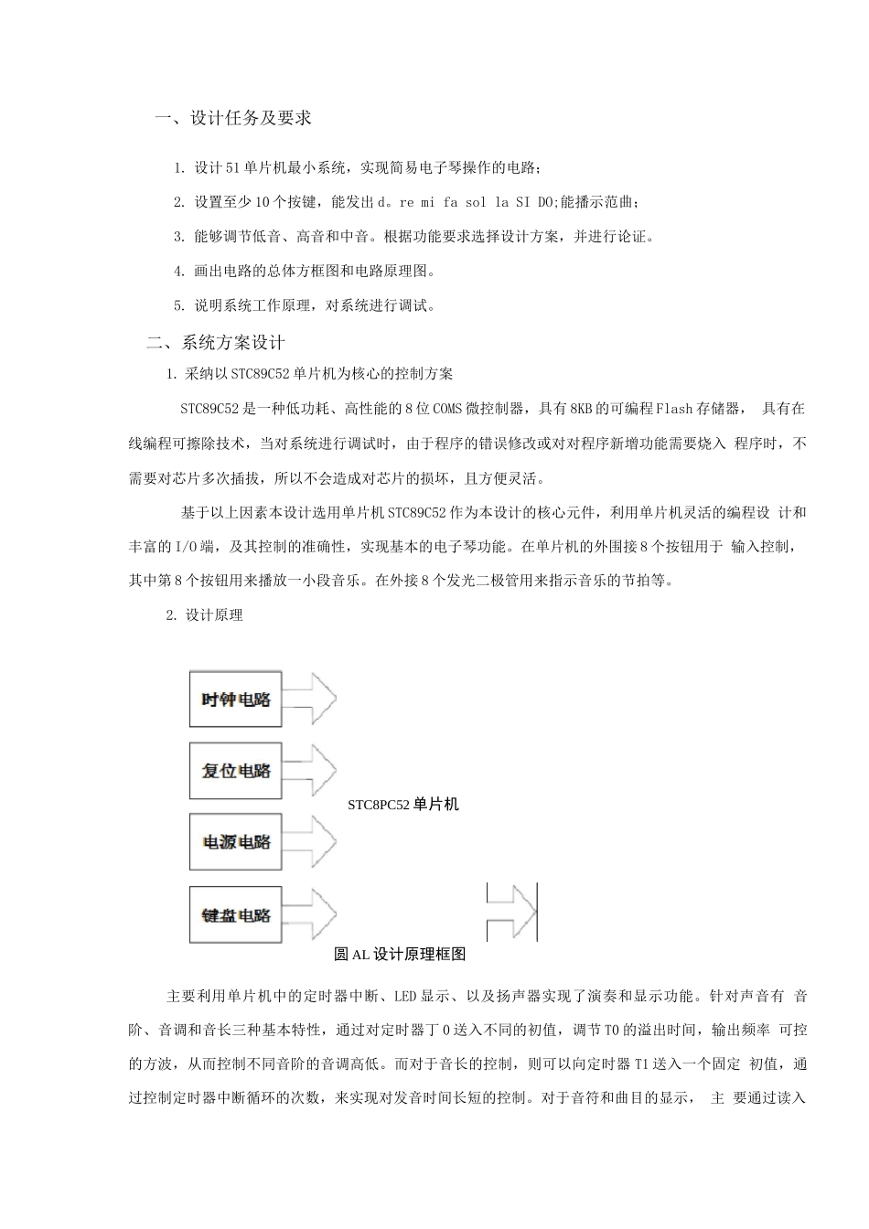 基于51单片机的简易电子琴设计_第2页