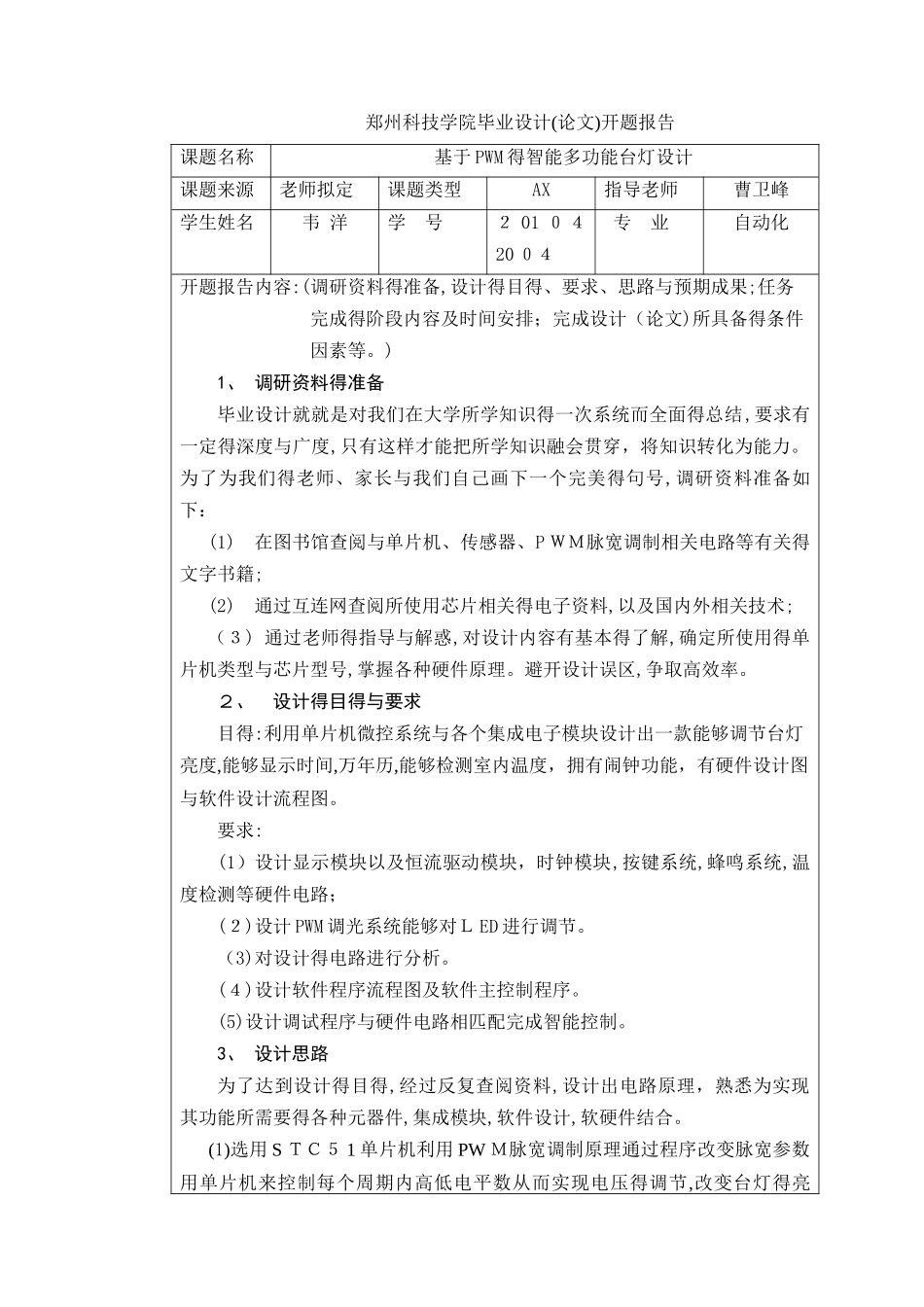 基于pwm调光的智能多功能台灯设计_第3页