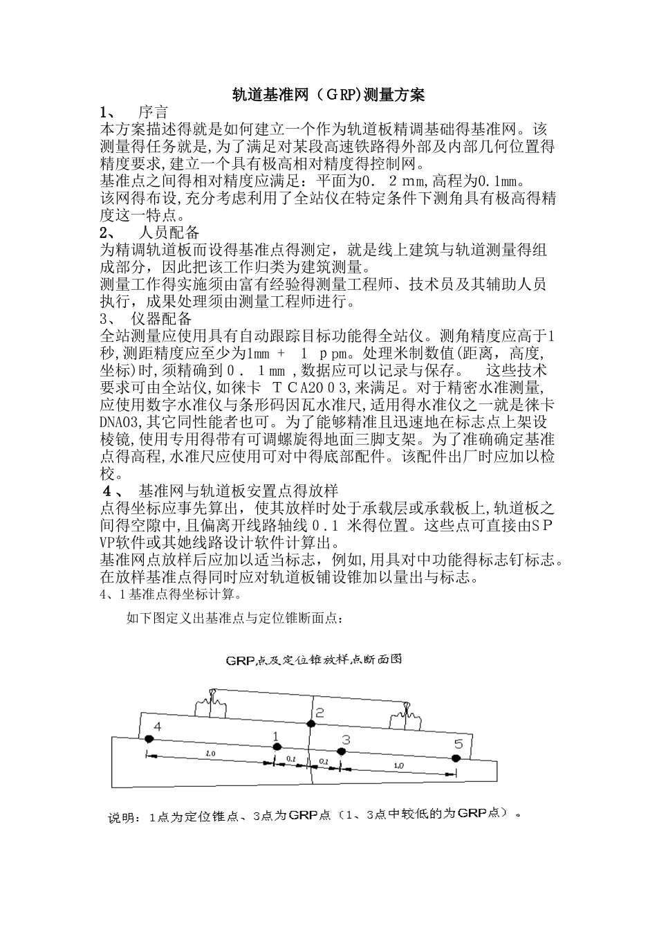 基准网测量方案_第1页