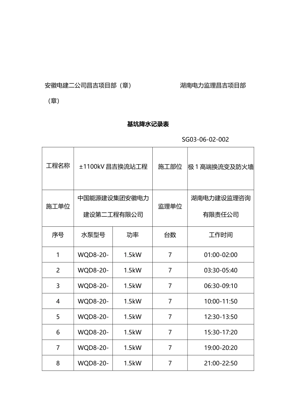 基坑降水记录表1_第3页