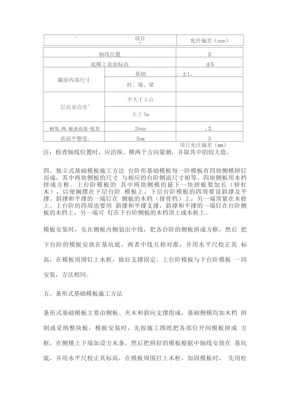 基础模板工程施工方案_第3页
