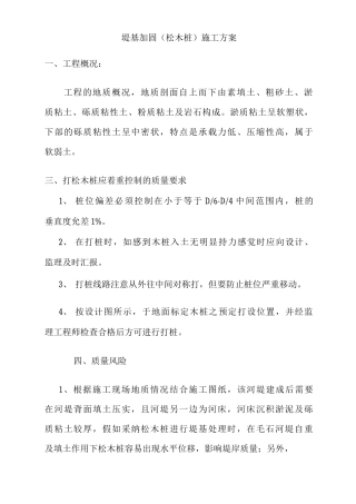 堤基加固施工方案