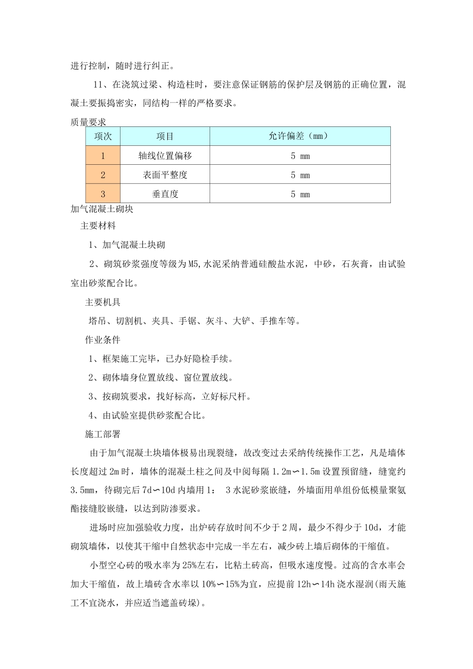 填充墙工程施工方案_第2页