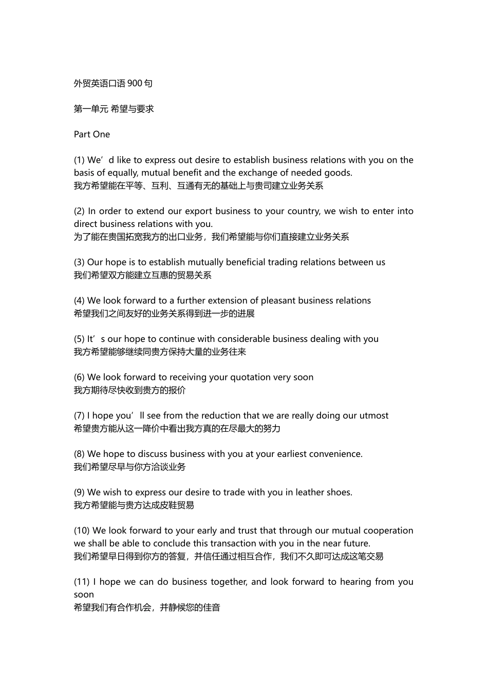 外贸英语口语900句_第2页