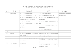 大中型空分设备现场安装关键点