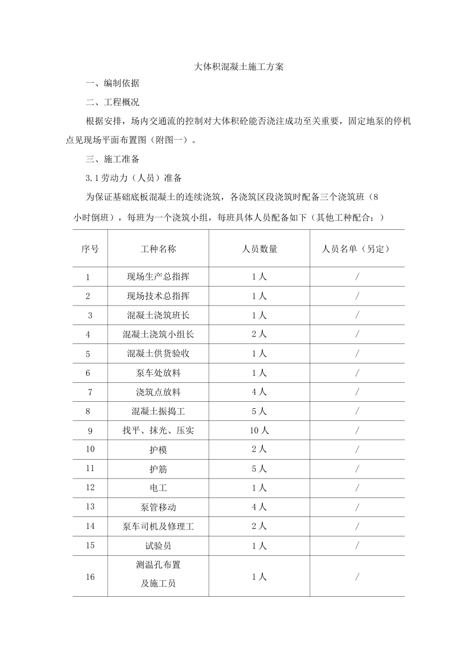 大体积混凝土施工方案2_第1页