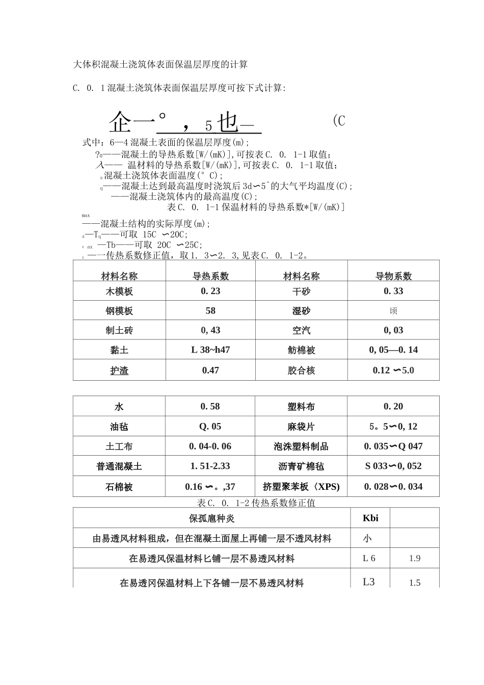 大体积混凝土浇筑体表面保温层厚度计算_第1页