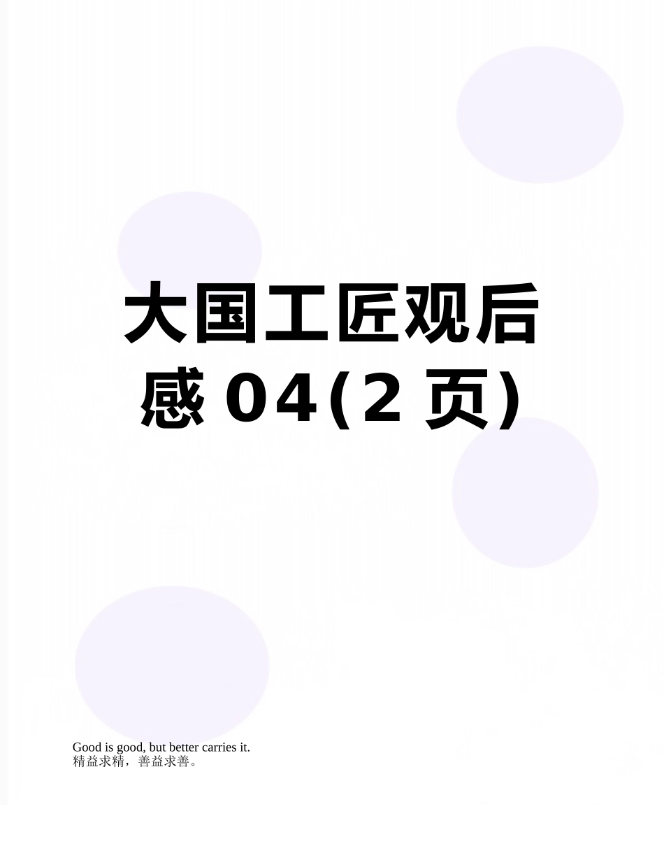 大国工匠观后感04_第1页