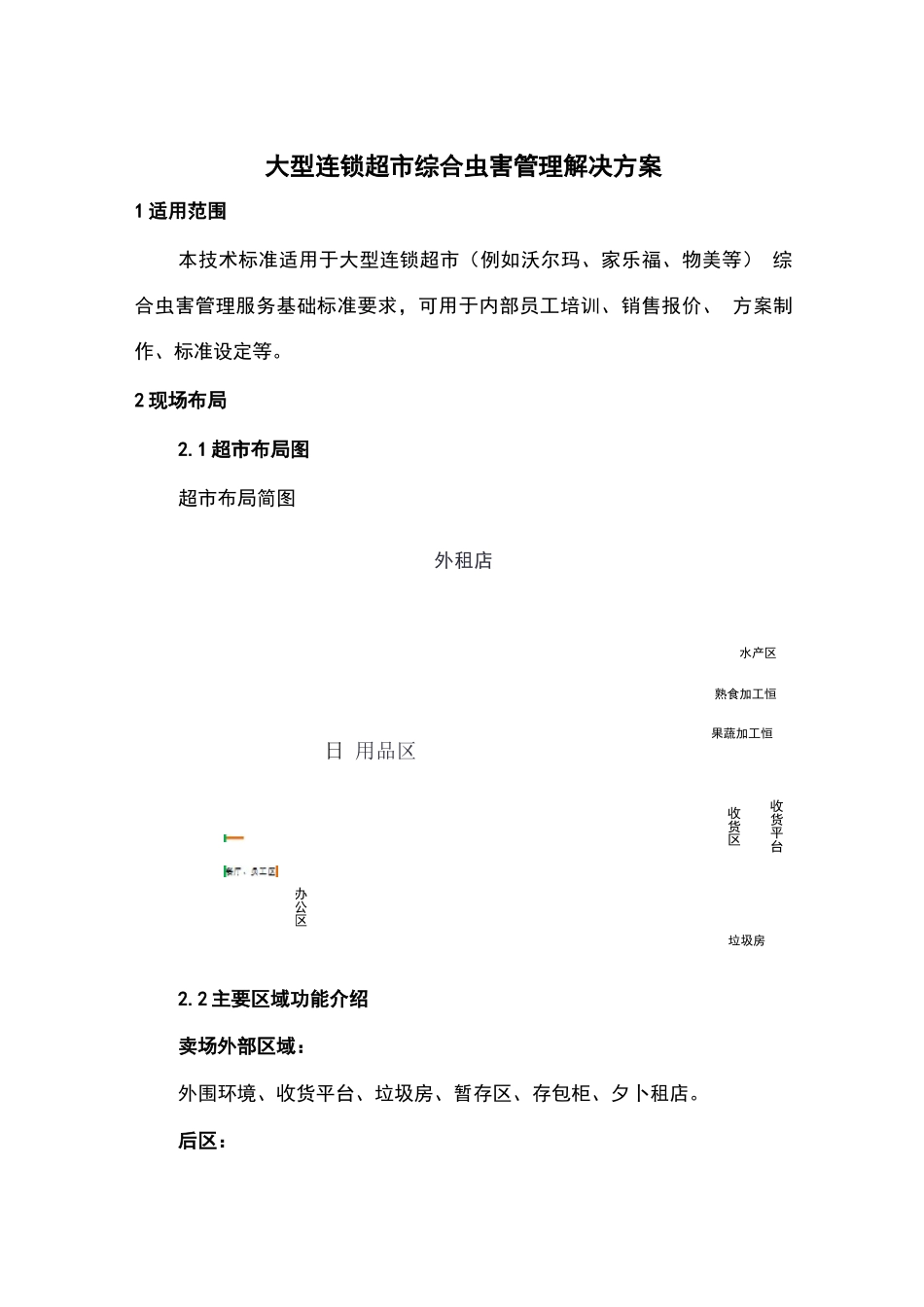 大型连锁超市综合虫害管理解决方案_第1页
