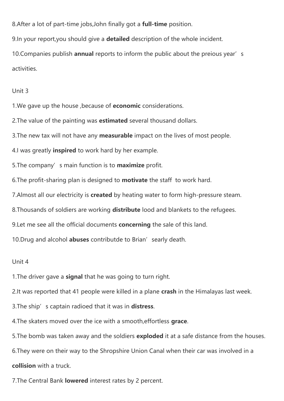 大学体验英语2课后选词填空_第3页