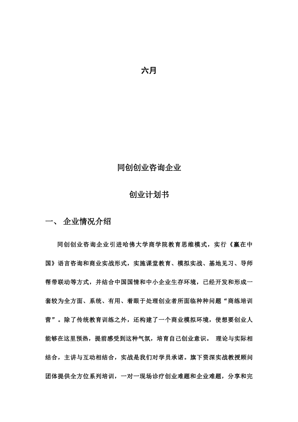 大学生创业计划书原创_第3页