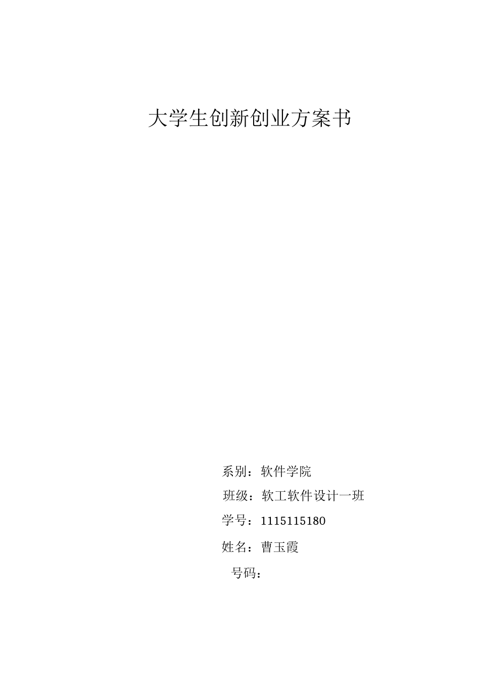 大学生创新创业计划书_第1页