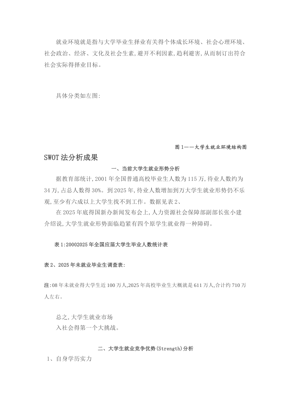大学生就业swot分析_第2页