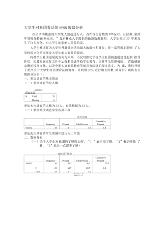 大学生对社团看法的调查报告