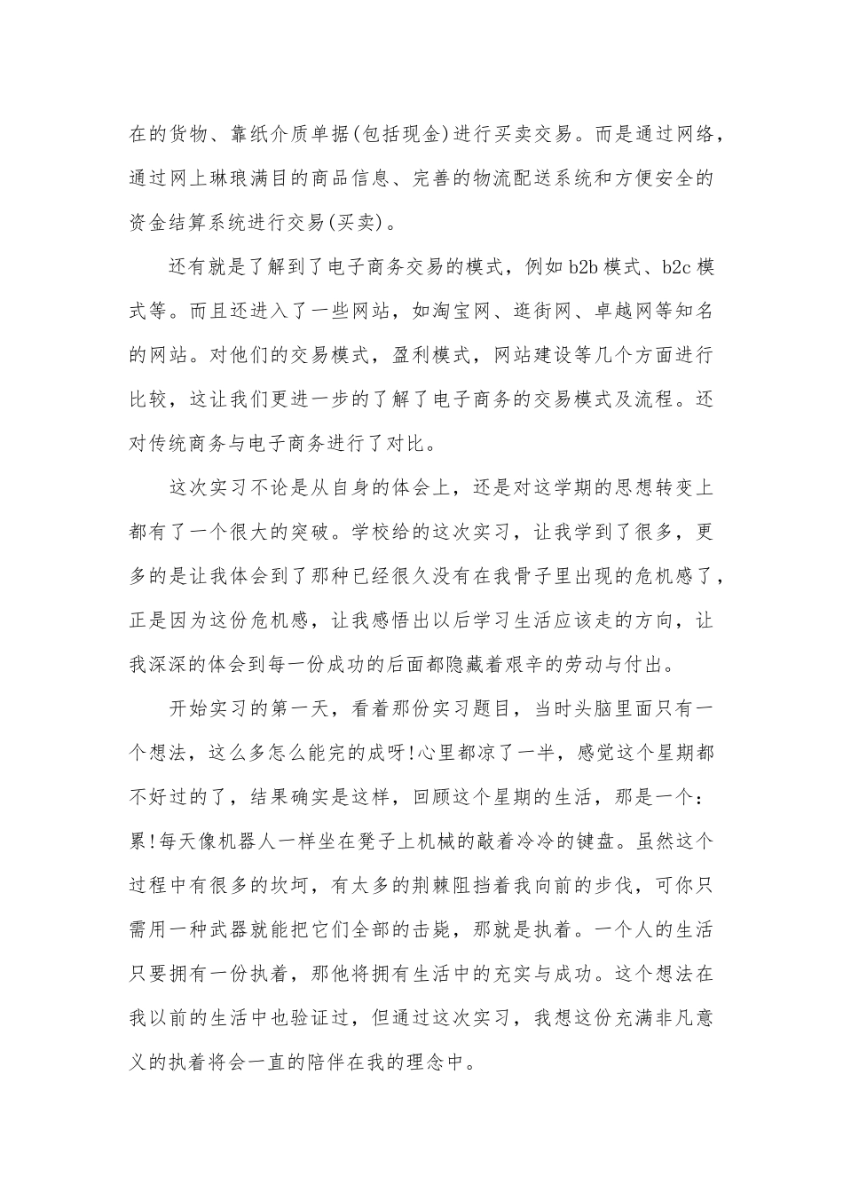 大学生电子商务实习心得1500字_第3页