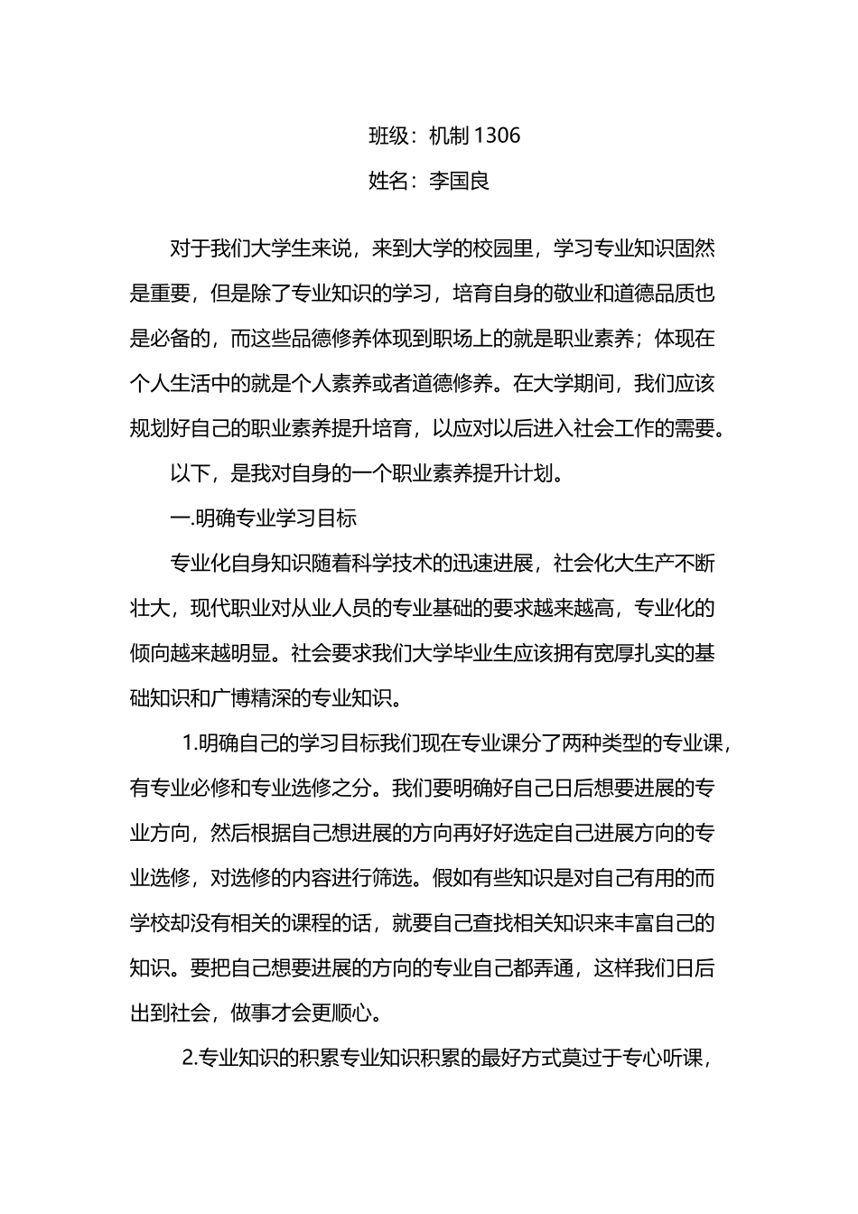 大学生职业素养提升计划_第3页