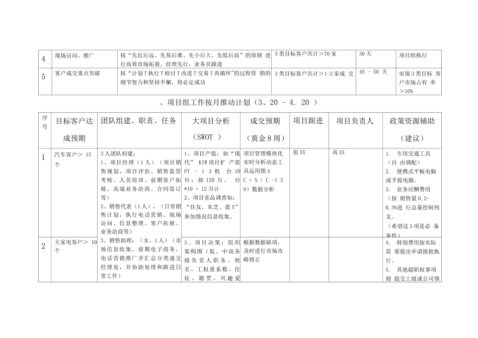 大项目销售拓展行动计划指南_第2页