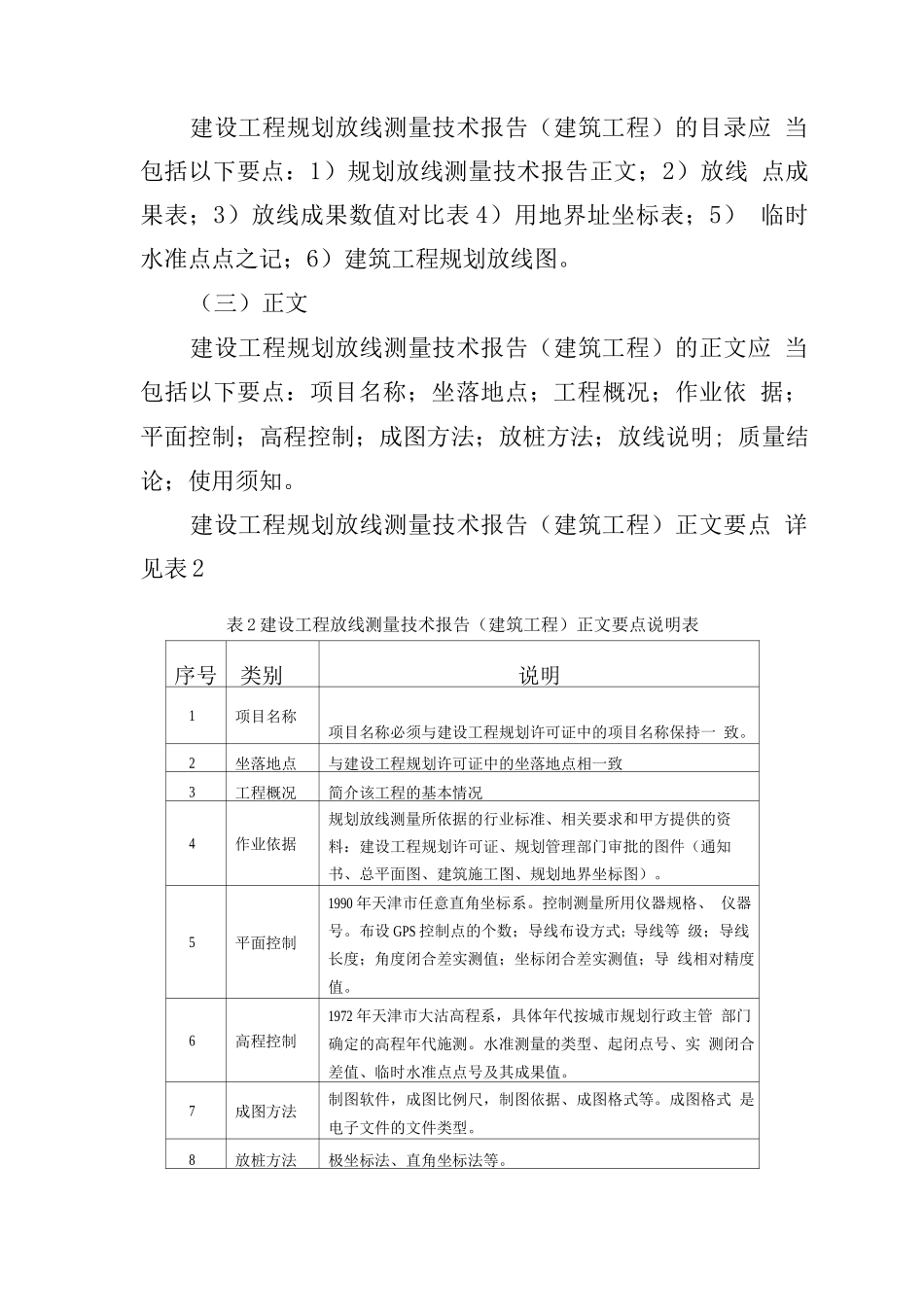 天津市建筑工程规划放线、验收测量标准_第3页