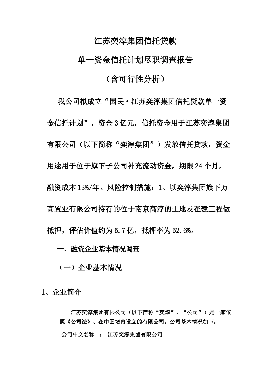 奕淳集团尽职调查报告_第2页