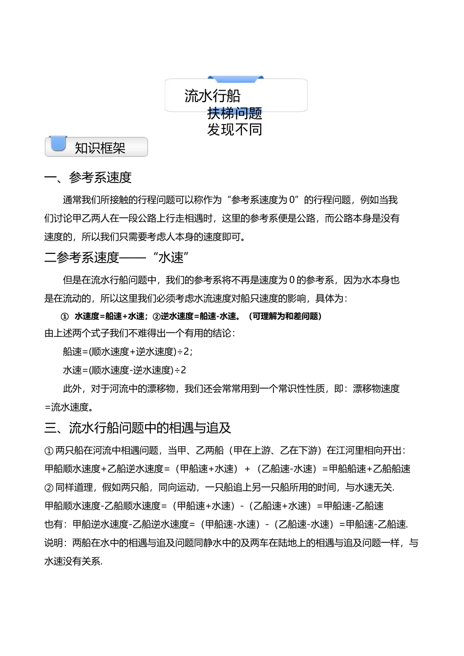 奥数.流水行船学生版_第2页