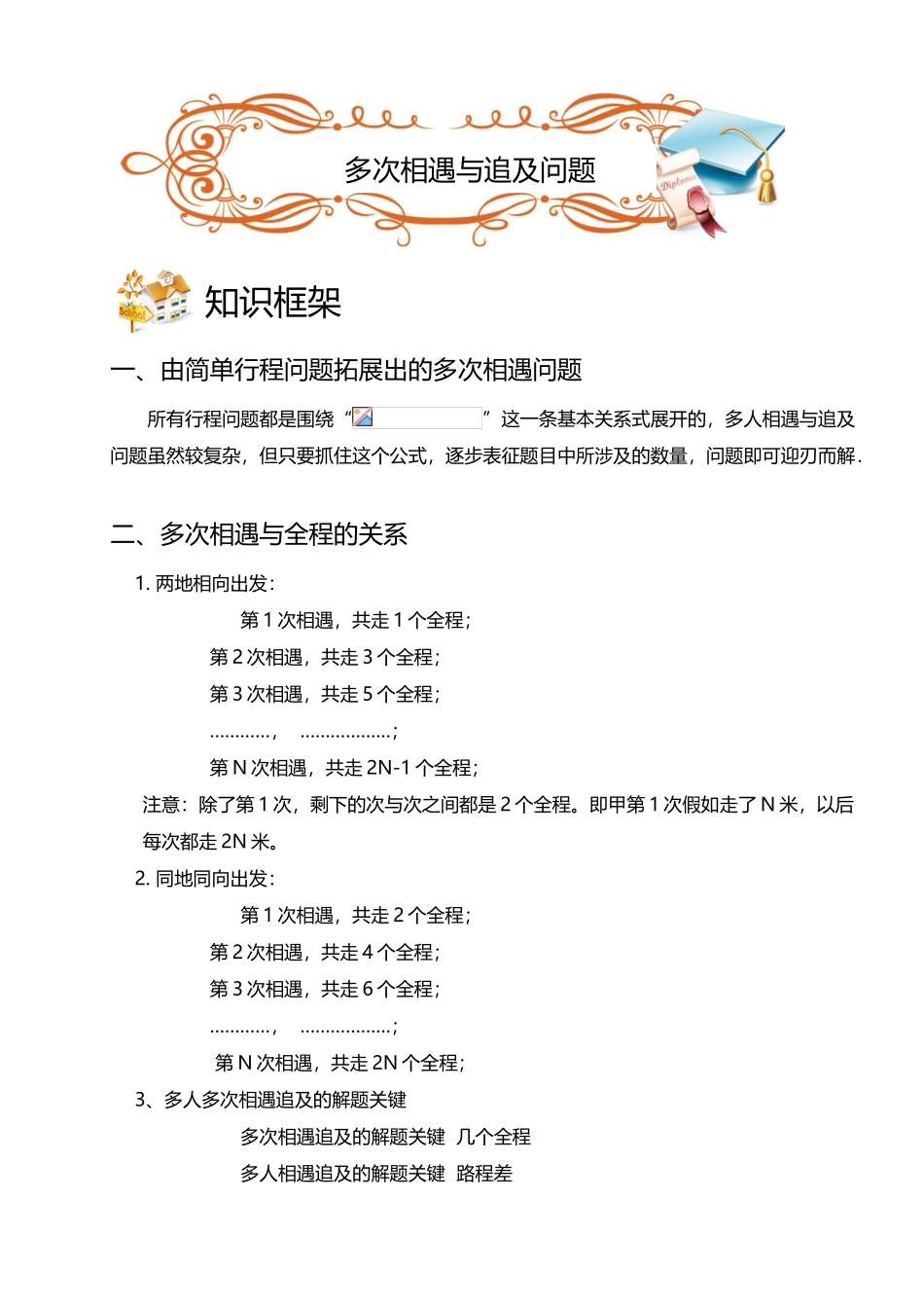 奥数——行程、多次相遇和追及问题_第2页