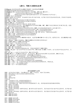 奥的斯电梯故障代码a