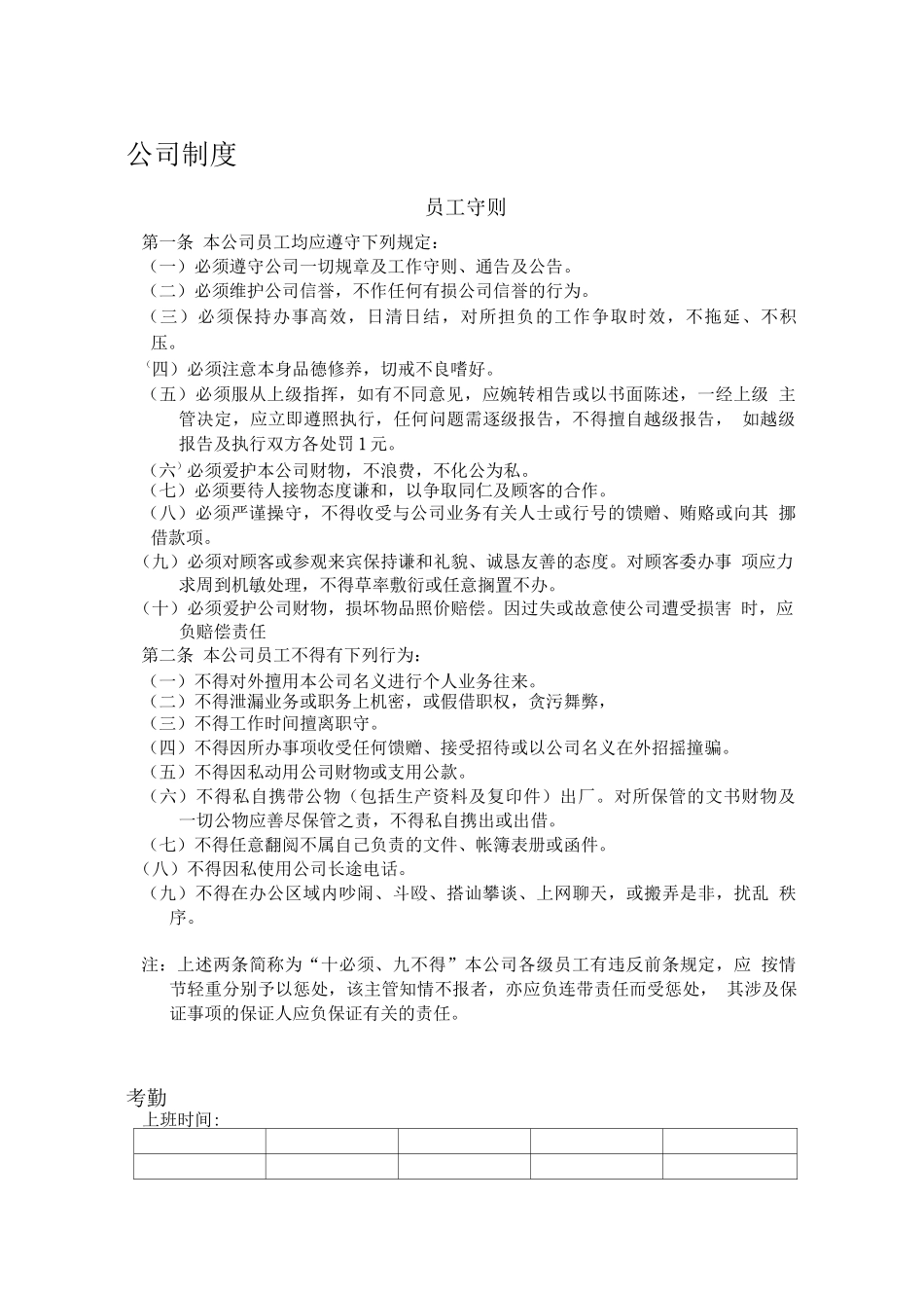 女装品牌公司制度_第1页