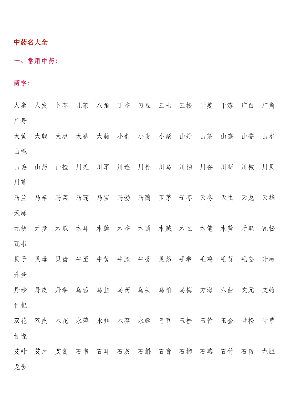 好听的中药名字_第1页