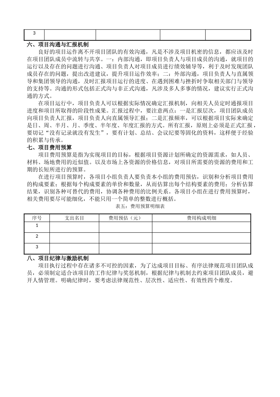 如何写《项目策划书》_第3页