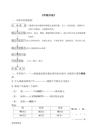 如何开拓市场