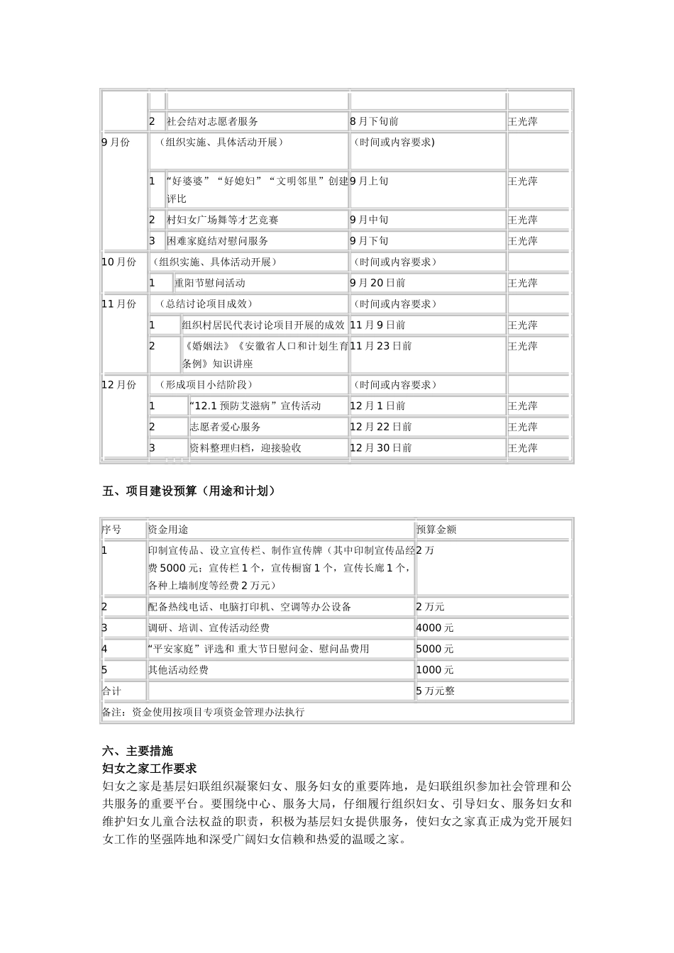 妇女之家项目实施方案_第3页