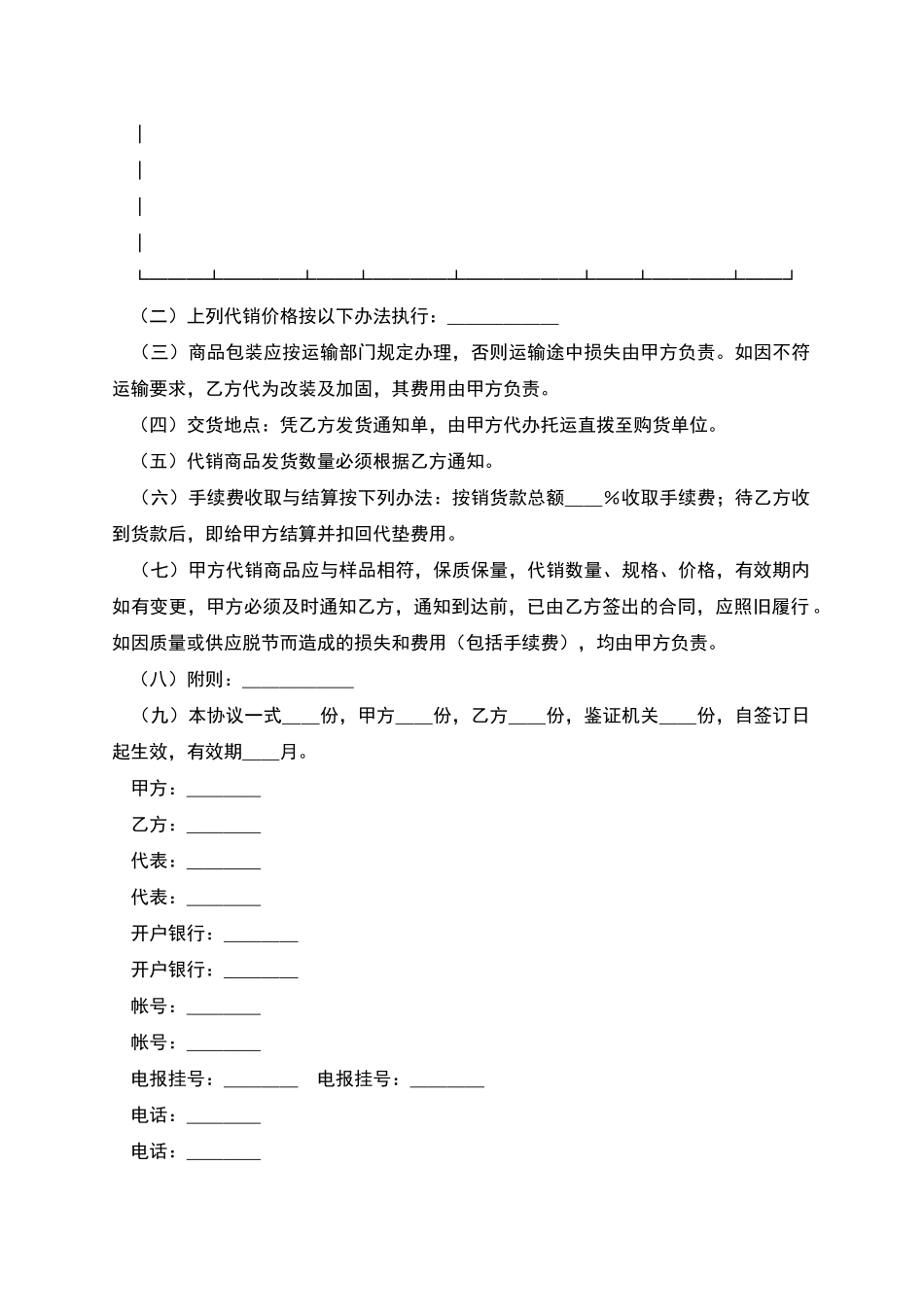 委托代销协议范本_第3页
